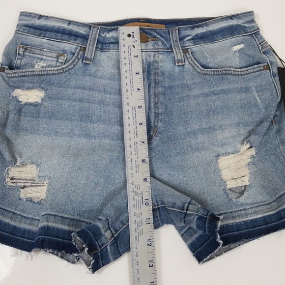 Joe's Alston Denim High Rise Jeans Short Unhem C2 - Picture 5 of 6